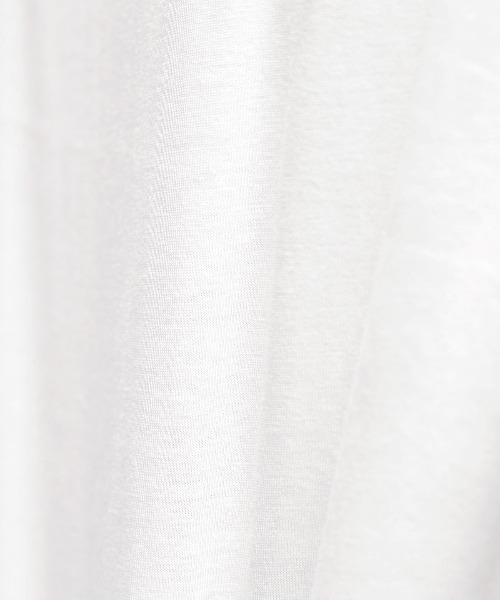 LUXSTYLE(ラグスタイル)の「接触冷感ハートTシャツ(Tシャツ/カットソー・メンズ・オフホワイト/ブラック・L/M)」の4枚目の写真
