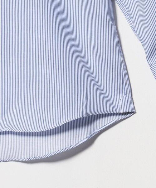 A DAY IN THE LIFE UNITED ARROWS(アデイインザライフユナイテッドアローズ)の「ツイルストライプ セミワイドカラー レギュラーフィットシャツ-イージーケア-<A DAY IN THE LIFE>(シャツ/ブラウス・メンズ・ライトブルー・40cm/38cm/42cm/39cm/41cm/37cm)」の6枚目の写真