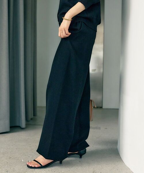 le.coeur blanc(ルクールブラン)の「TORRAZZO DONNA リラックスニットパンツ(その他パンツ・レディース・ブラック/ブラウン・38)」の7枚目の写真