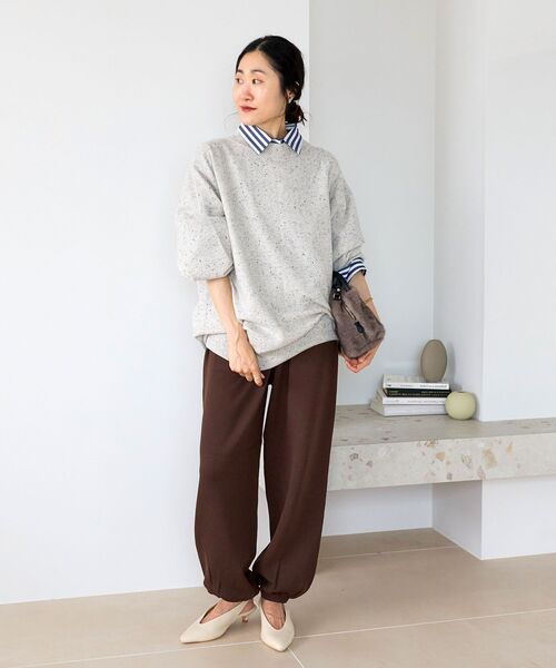 le.coeur blanc(ルクールブラン)の「TORRAZZO DONNA リラックスニットパンツ(その他パンツ・レディース・ブラック/ブラウン・38)」の19枚目の写真