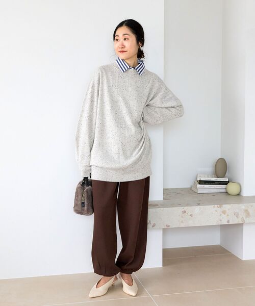 le.coeur blanc(ルクールブラン)の「TORRAZZO DONNA リラックスニットパンツ(その他パンツ・レディース・ブラック/ブラウン・38)」の20枚目の写真