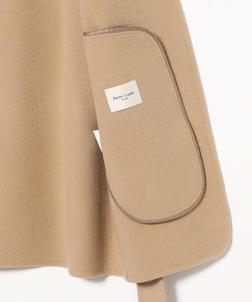 Demi-Luxe BEAMS（デミルクス ビームス）の「ウールカシミヤ リバー ジレ（ベスト・レディース・ブラウン系その他4/ブラック・ONE SIZE）」の19枚目の写真