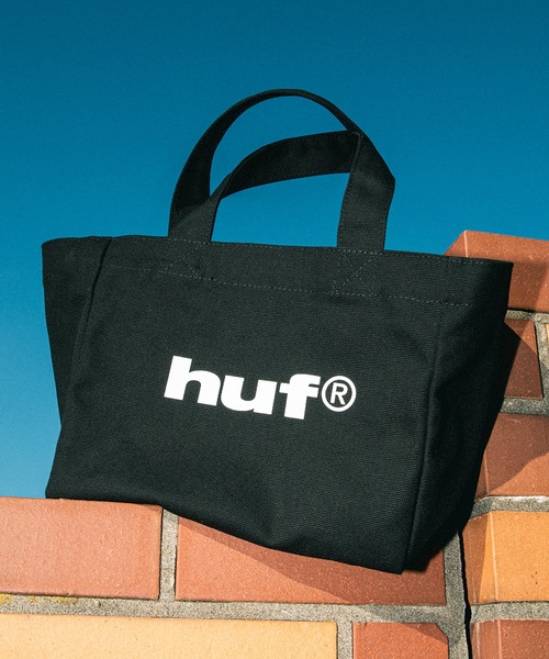 HUF(ハフ)の「huf eightynine MINI TOTE BAG(トートバッグ・メンズ・ライラック/ブラック/ブルー/ライトグレー・O/S)」の1枚目の写真