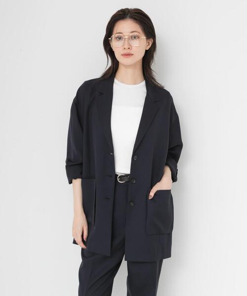 URBAN RESEARCH（アーバンリサーチ）の「new basic　AIR SKIN JACKET（その他アウター・レディース・ブラック/ネイビー・36/38）」の4枚目の写真