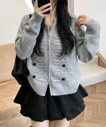 【秋冬新作】ダブルジップモックネックナポレオンニット