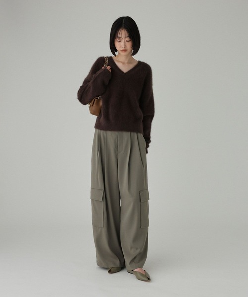 BABYLONE(バビロン)の「サテンカーゴパンツ(その他パンツ・レディース・カーキ/ネイビー・36inch/34inch)」の7枚目の写真