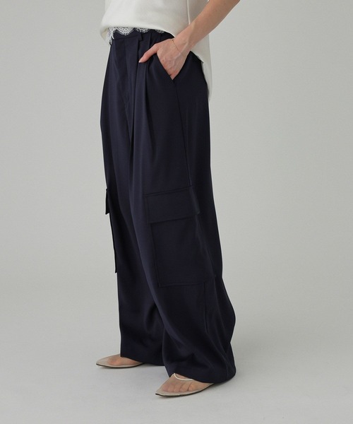 BABYLONE(バビロン)の「サテンカーゴパンツ(その他パンツ・レディース・カーキ/ネイビー・36inch/34inch)」の12枚目の写真