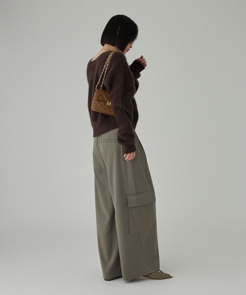 BABYLONE(バビロン)の「サテンカーゴパンツ(その他パンツ・レディース・カーキ/ネイビー・36inch/34inch)」の9枚目の写真