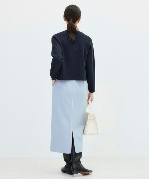 NOLLEY’S（ノーリーズ）の「《調温性》ミラノリブニットジャケット（カーディガン/ボレロ・レディース・ダークネイビー/ブラック系その他/ピンク系その他/ベージュ系その他・36/38）」の17枚目の写真