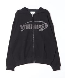 younger song（ヤンガーソング）の「yung logo studs waffle zip hoodie（スウェット）」
