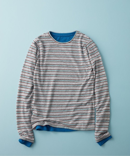 GEORGE'S(ジョージズ)の「【MULTI PALETTE】ロンT(Tシャツ/カットソー・レディース・ブラウン/グレー/ブルー/イエロー/オレンジ/グレー系その他/ピンク/ブラック/ミント/オフホワイト/レッド・FREE)」の5枚目の写真