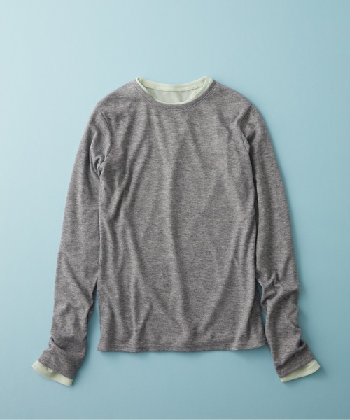 GEORGE'S(ジョージズ)の「【MULTI PALETTE】ロンT(Tシャツ/カットソー・レディース・ブラウン/グレー/ブルー/イエロー/オレンジ/グレー系その他/ピンク/ブラック/ミント/オフホワイト/レッド・FREE)」の4枚目の写真