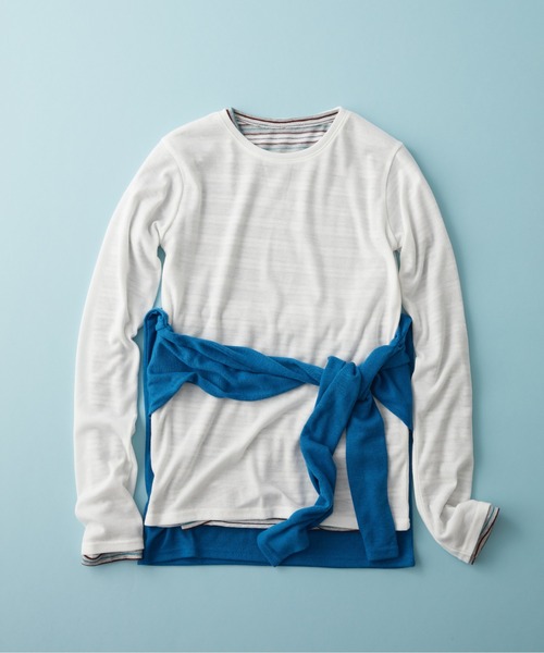 GEORGE'S(ジョージズ)の「【MULTI PALETTE】ロンT(Tシャツ/カットソー・レディース・ブラウン/グレー/ブルー/イエロー/オレンジ/グレー系その他/ピンク/ブラック/ミント/オフホワイト/レッド・FREE)」の2枚目の写真