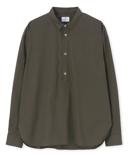 LANVIN en Bleu（ランバンオンブルー）の「タイプライター ショートカラー プルオーバーシャツ（シャツ/ブラウス・メンズ・オリーブ/ホワイト/ネイビー・46/50/52/48）」の14枚目の写真