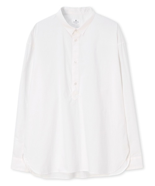 LANVIN en Bleu（ランバンオンブルー）の「タイプライター ショートカラー プルオーバーシャツ（シャツ/ブラウス・メンズ・オリーブ/ホワイト/ネイビー・46/50/52/48）」の12枚目の写真