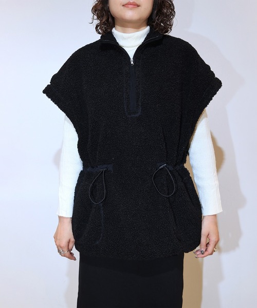 KAVU(カブー)の「KAVU/カブー W's Boa Vest/ボアベスト(ベスト・レディース・グレー/モカ/ブラック・MEDIUM)」の2枚目の写真