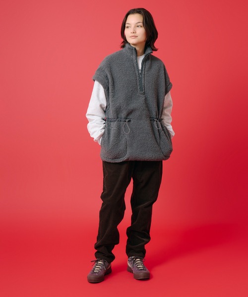 KAVU(カブー)の「KAVU/カブー W's Boa Vest/ボアベスト(ベスト・レディース・グレー/モカ/ブラック・MEDIUM)」の20枚目の写真