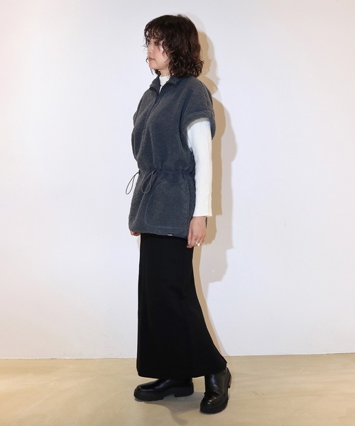 KAVU(カブー)の「KAVU/カブー W's Boa Vest/ボアベスト(ベスト・レディース・グレー/モカ/ブラック・MEDIUM)」の22枚目の写真