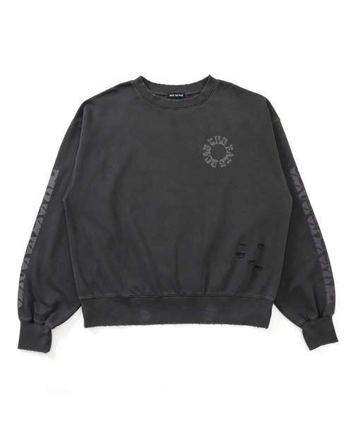 RULE THE FATE(ルールザフェイト)の「RTF CIRCLE SWEAT PULLOVER/サークルスウェットプルオーバー(スウェット・メンズ・ベージュ/ブラック・0/1/2)」の2枚目の写真