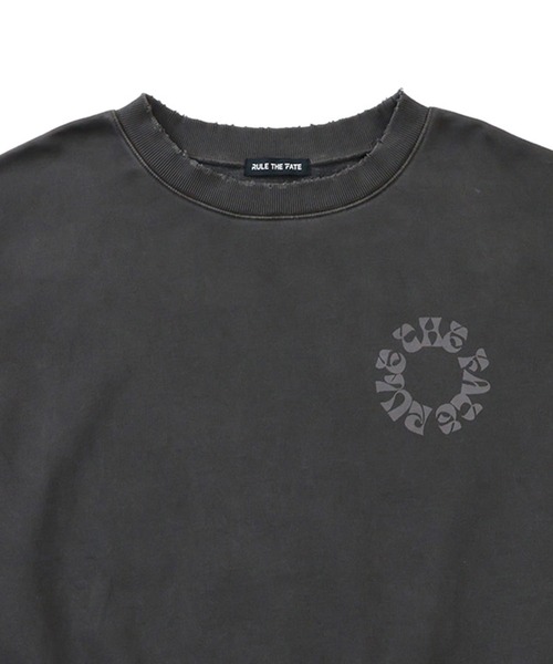 RULE THE FATE(ルールザフェイト)の「RTF CIRCLE SWEAT PULLOVER/サークルスウェットプルオーバー(スウェット・メンズ・ベージュ/ブラック・0/1/2)」の4枚目の写真