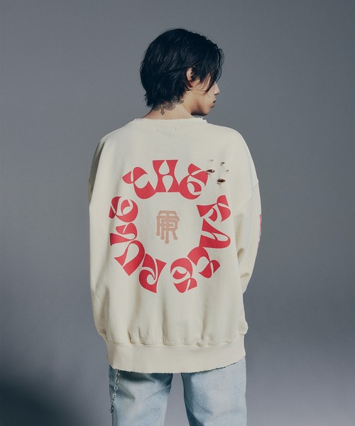 RULE THE FATE(ルールザフェイト)の「RTF CIRCLE SWEAT PULLOVER/サークルスウェットプルオーバー(スウェット・メンズ・ベージュ/ブラック・0/1/2)」の9枚目の写真