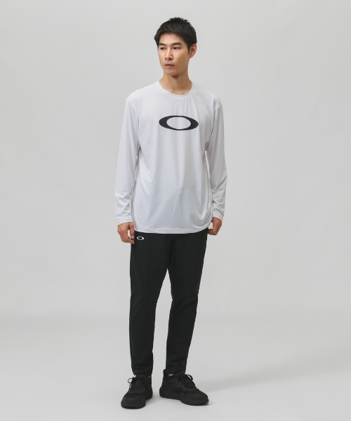 OAKLEY(オークリー)の「オークリー OAKLEY ENHANCE QD LS TEE BOLD EVO 5.7(Tシャツ/カットソー・メンズ・ネイビー/ホワイト・S/M/L/LL/3L)」の5枚目の写真