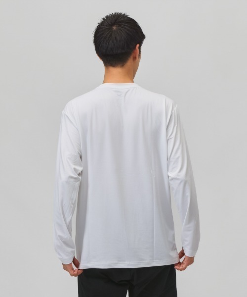 OAKLEY(オークリー)の「オークリー OAKLEY ENHANCE QD LS TEE BOLD EVO 5.7(Tシャツ/カットソー・メンズ・ネイビー/ホワイト・S/M/L/LL/3L)」の4枚目の写真