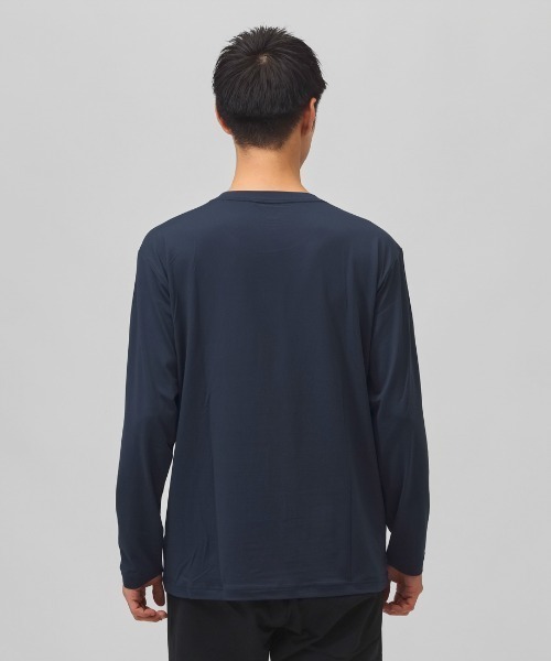 OAKLEY(オークリー)の「オークリー OAKLEY ENHANCE QD LS TEE BOLD EVO 5.7(Tシャツ/カットソー・メンズ・ネイビー/ホワイト・S/M/L/LL/3L)」の3枚目の写真