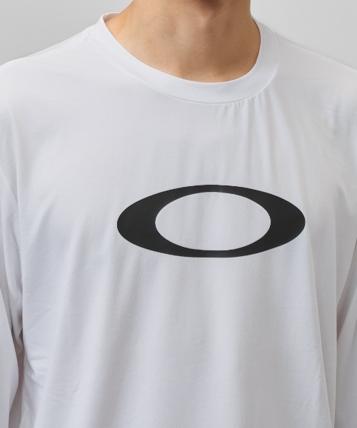 OAKLEY(オークリー)の「オークリー OAKLEY ENHANCE QD LS TEE BOLD EVO 5.7(Tシャツ/カットソー・メンズ・ネイビー/ホワイト・S/M/L/LL/3L)」の6枚目の写真