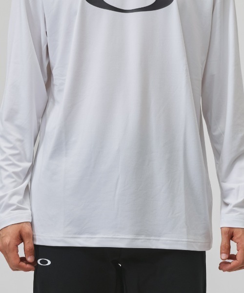 OAKLEY(オークリー)の「オークリー OAKLEY ENHANCE QD LS TEE BOLD EVO 5.7(Tシャツ/カットソー・メンズ・ネイビー/ホワイト・S/M/L/LL/3L)」の8枚目の写真