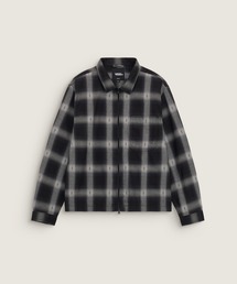 VANS（バンズ）の「LARKSPUR ジップフランネルシャツ / Larkspur Zip Plaid Flannel Shirt Black VN000U57BLK1（シャツ/ブラウス）」