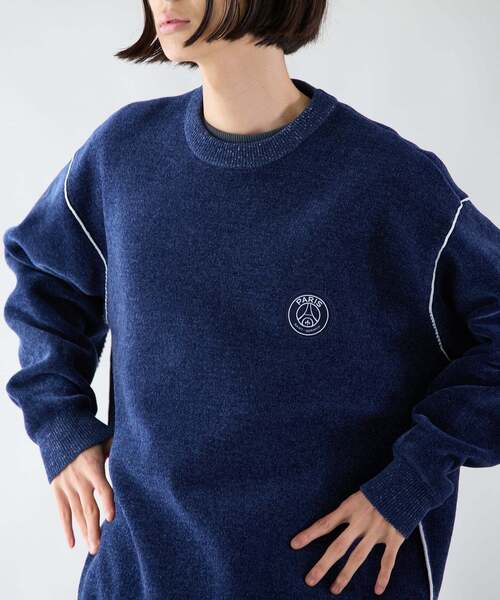 PARIS SAINT-GERMAIN(パリサンジェルマン)の「【Paris Saint-Germain / パリ・サン=ジェルマン】JP Mall knit P/O(ニット/セーター・メンズ・ホワイト/ライトグレー/ネイビー/ブラック・X-LARGE/LARGE/MEDIUM/SMALL)」の4枚目の写真