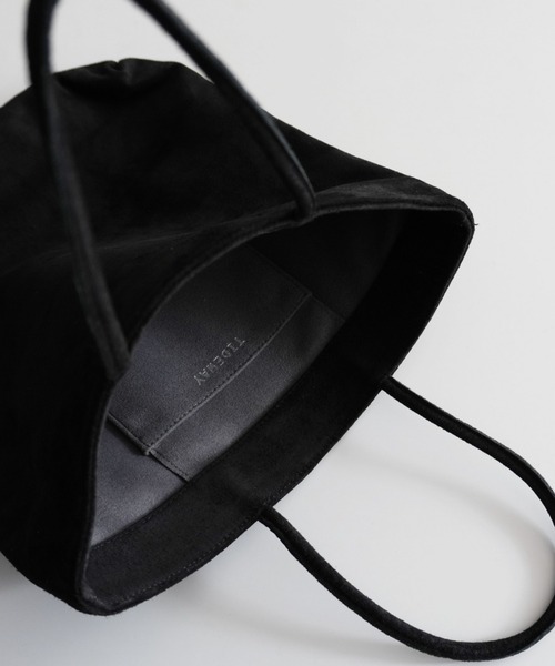 TIDEWAY（タイドウェイ）の「PIGSUEDE TOTE（トートバッグ・レディース・チャコールグレー/ブラック/サーモンピンク/ブラウン/ベージュ・FREE）」の12枚目の写真