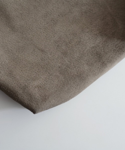 TIDEWAY（タイドウェイ）の「PIGSUEDE TOTE（トートバッグ・レディース・チャコールグレー/ブラック/サーモンピンク/ブラウン/ベージュ・FREE）」の10枚目の写真