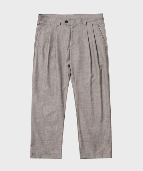 TY(ティワイ)の「TY Classic ツータックTRパンツ, 2COLOR(スラックス・メンズ・ベージュ/ブラック・MEDIUM/LARGE/X-LARGE)」の1枚目の写真