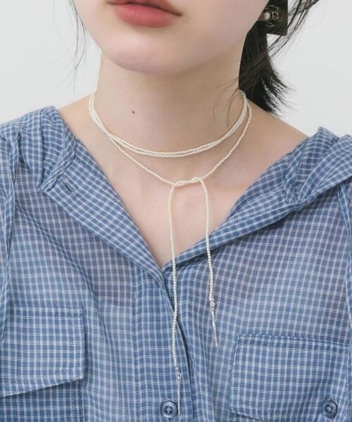 SMELLY(スメリー)の「ミニパールマルチロングネックレス(ネックレス・レディース・ホワイト・-)」の13枚目の写真