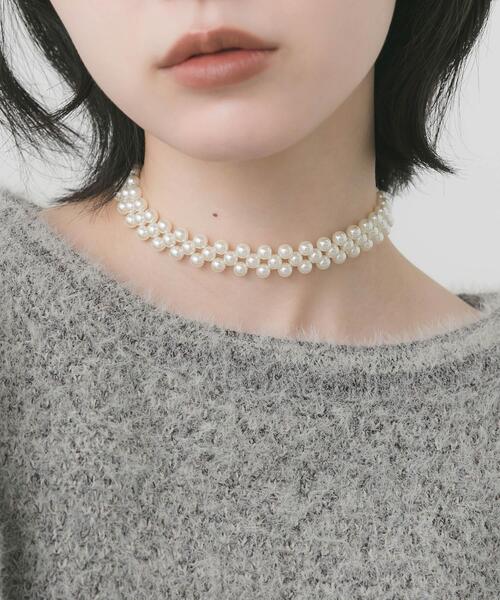 SMELLY(スメリー)の「ミニパールマルチロングネックレス(ネックレス・レディース・ホワイト・-)」の5枚目の写真