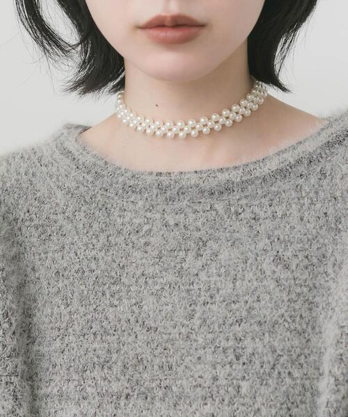 SMELLY(スメリー)の「ミニパールマルチロングネックレス(ネックレス・レディース・ホワイト・-)」の6枚目の写真