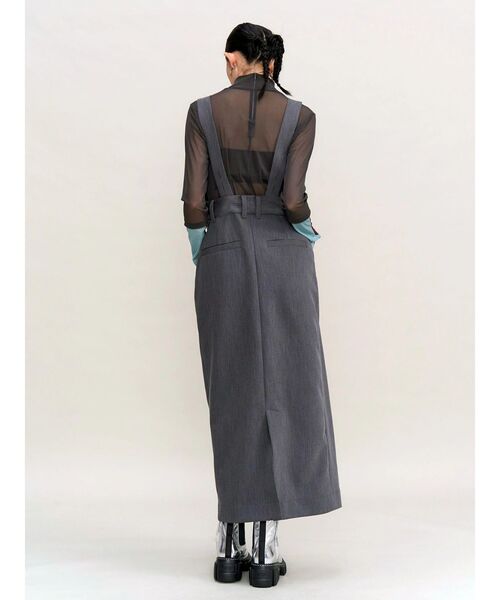 UN3D.(アンスリード)の「WRAP TWIST JUMPER DRESS / ラップツイストジャンパードレス(ワンピース・レディース・ブラック/グレー・38/36)」の7枚目の写真