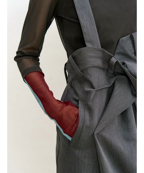 UN3D.(アンスリード)の「WRAP TWIST JUMPER DRESS / ラップツイストジャンパードレス(ワンピース・レディース・ブラック/グレー・38/36)」の11枚目の写真