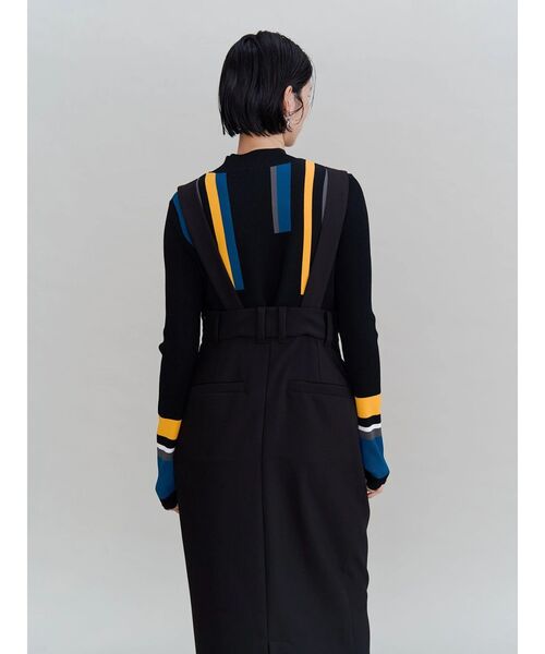 UN3D.(アンスリード)の「WRAP TWIST JUMPER DRESS / ラップツイストジャンパードレス(ワンピース・レディース・ブラック/グレー・38/36)」の18枚目の写真