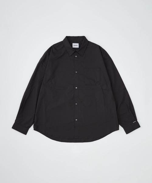 ADAM PATEK（アダムパテック）の「【ADAMPATECK/アダムパテック】soft calm papertouch broad shirt（シャツ/ブラウス・メンズ・ホワイト/ブラック/チャコール・2/1）」の2枚目の写真