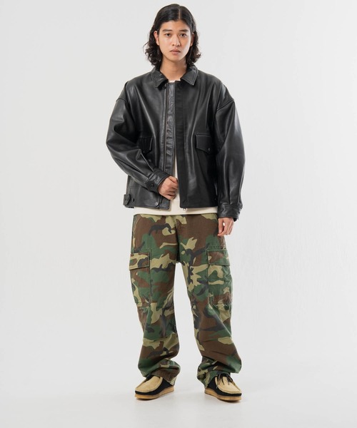 SKOOKUM(スクーカム)の「SKOOKUM-BUFFARO CALF フライト ZIP ブルゾン(ブルゾン・メンズ・ブラック・L/M)」の10枚目の写真