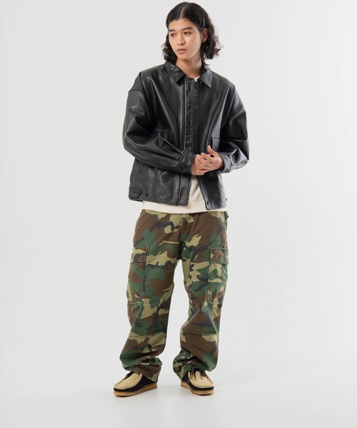 SKOOKUM(スクーカム)の「SKOOKUM-BUFFARO CALF フライト ZIP ブルゾン(ブルゾン・メンズ・ブラック・L/M)」の11枚目の写真