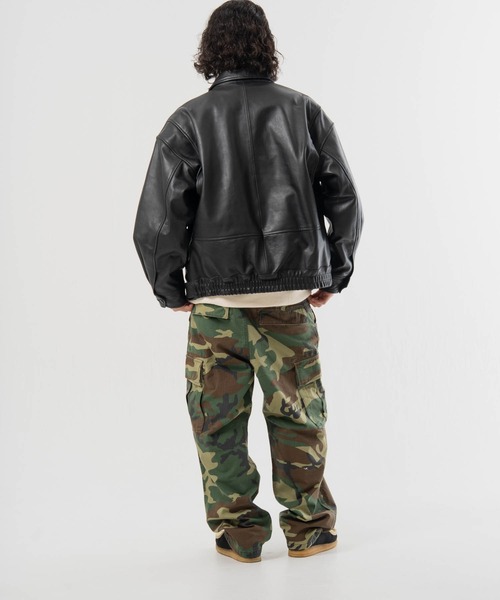 SKOOKUM(スクーカム)の「SKOOKUM-BUFFARO CALF フライト ZIP ブルゾン(ブルゾン・メンズ・ブラック・L/M)」の18枚目の写真