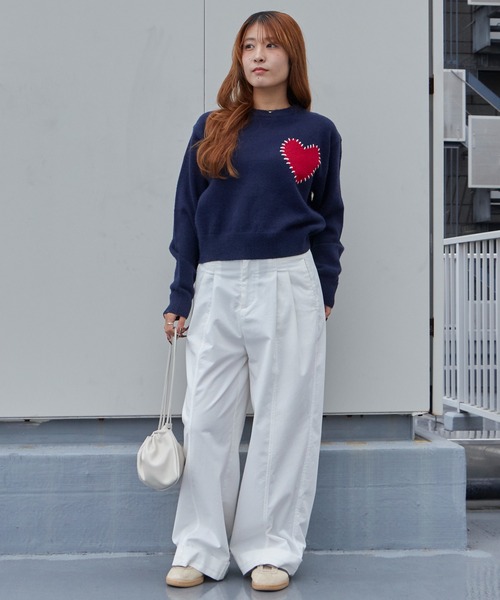 ROOPTOKYO(ループトウキョウ)の「モチーフハンド ステッチクルーネックニット メンズ レディース ユニセックス カジュアル ストリート 2026秋冬 秋服 冬服(ニット/セーター・メンズ・ネイビー/グレー/ブラック系/ブラック系1・S/M/L)」の22枚目の写真