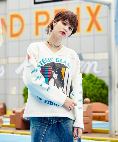 HYSTERIC GLAMOUR ホワイト スウェット M HYSTERIC GLAMOUR スウェット