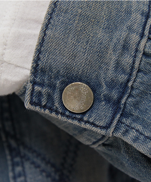 NANO universe(ナノユニバース)の「別注11MJZ(デニムジャケット・メンズ・インディゴブルー・MEDIUM/LARGE)」の7枚目の写真