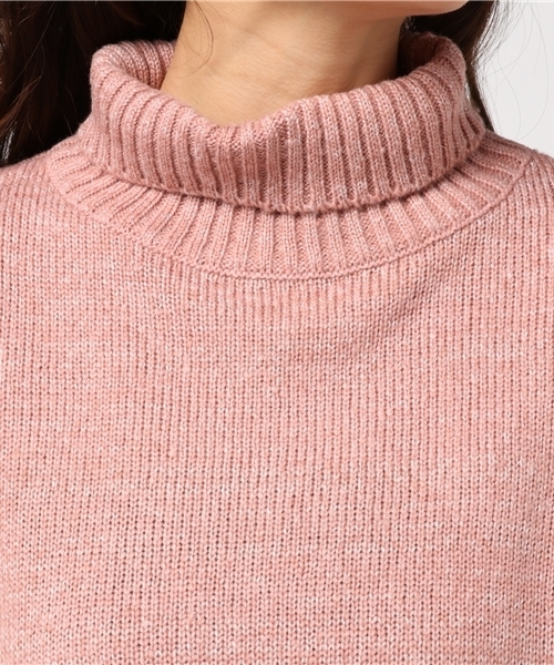 Bab Bou Jeloud（バブブージュルード）の「【Bab】メランジゆるタートルニット（ニット/セーター・レディース・ダークグレー/ピンク/オフホワイト・FREE）」の7枚目の写真