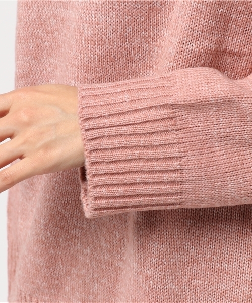 Bab Bou Jeloud（バブブージュルード）の「【Bab】メランジゆるタートルニット（ニット/セーター・レディース・ダークグレー/ピンク/オフホワイト・FREE）」の8枚目の写真